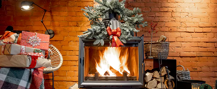 Travis Industries Linear Gas Fireplace Installation in Pampa, Texas