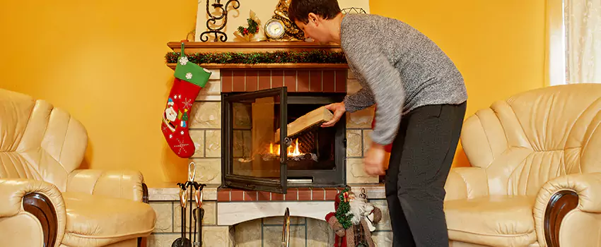 Rusted Metal Fireplace Restoration in Pampa, Texas